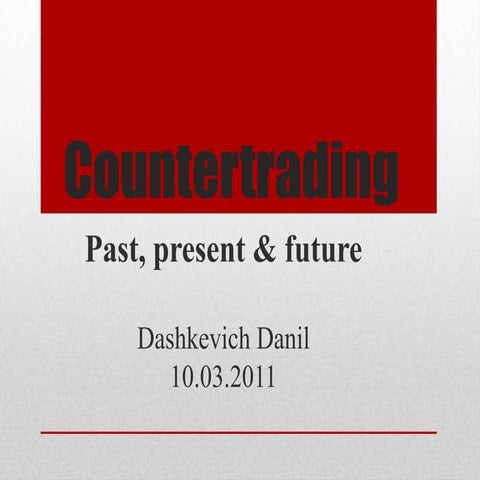 Counter trade | PDF