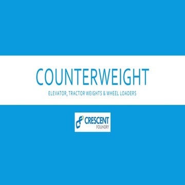 Counterweight Design & Lifting System | PPTX
