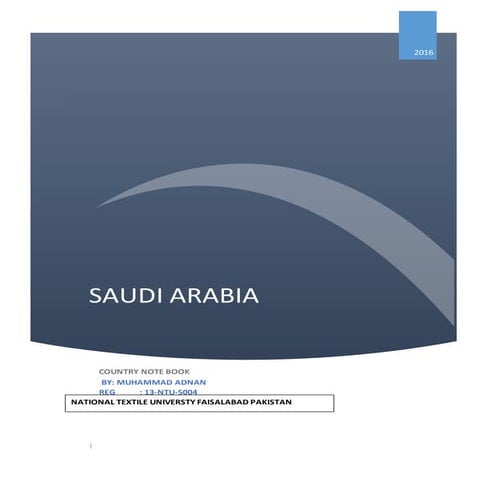 Countery note book of saudi arabia