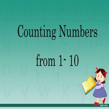 Counting numbers from 1- 10 | PPT