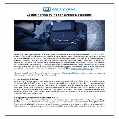 Counting the Wins for Drone Detection.pdf