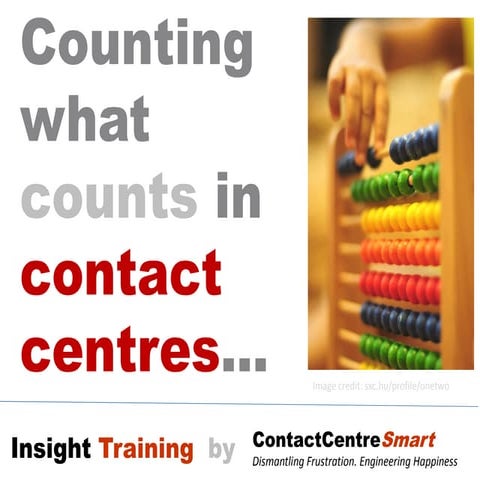 Counting what Counts in Contact Centres - A Course Introduction | PDF