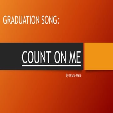 Bruno mars count on me student version | DOC