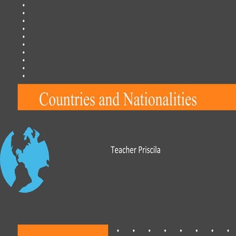 Countries and nationalities