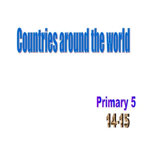 Countries around the world