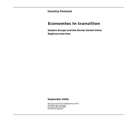 Economies in Transition