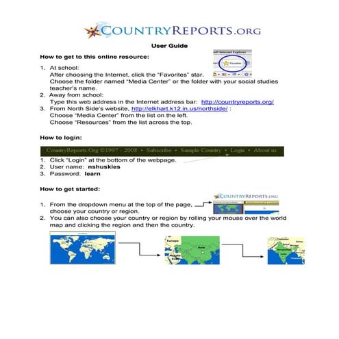 Country Reports User Guide Word 2007 New Font