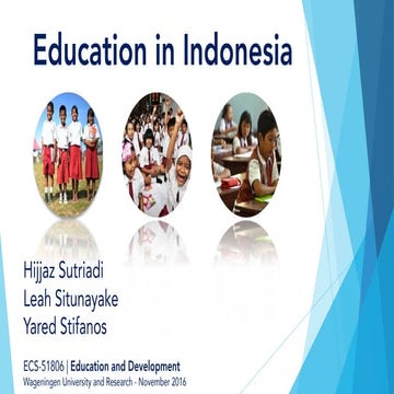 Country Presentation: Education in Indonesia