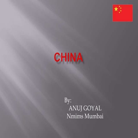 Country presentation final china