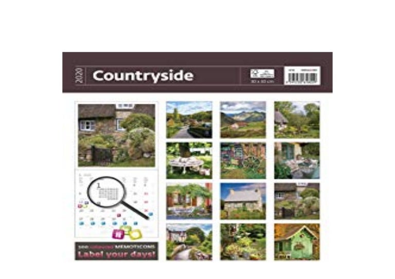 [R.E.A.D] LIBRARY Countryside Calendar Calendars 2019 2020 Wall Cal…