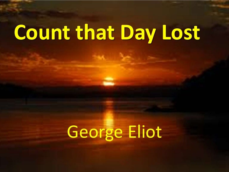Count that day lost vocabulary