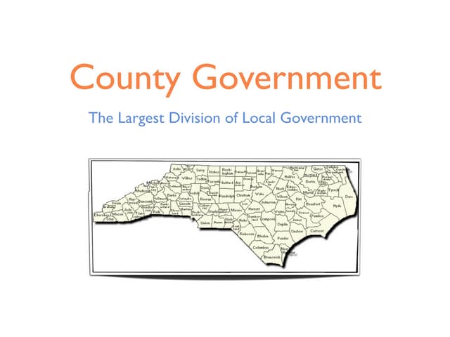 North Carolina County Government 