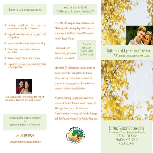 Talking and Listening Together Brochure