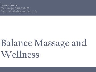 Couples Massage London