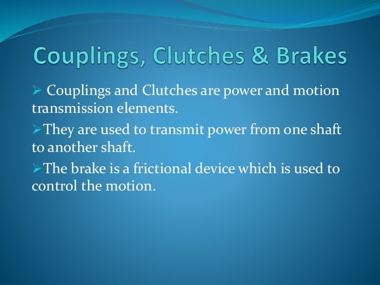 Coupling clutch brake