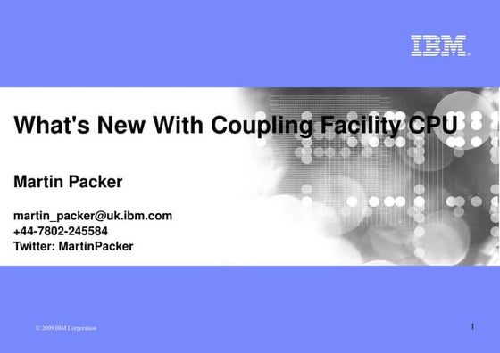 Coupling Facility CPU