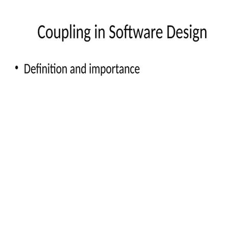 Understanding Coupling in Software Design: Types and Benefits of Low ...
