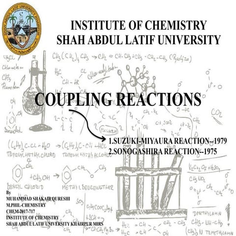 Coupling reactions by m shakaib qureshi m.phil