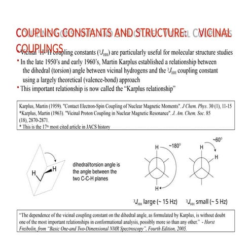 NMR Spectroscopy - Spin spin Coupling-Splitting ,Multiplicity, (n+1 ...