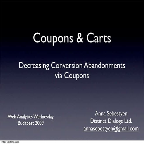 Voucher Codes: Promotional Marketing | PPTX