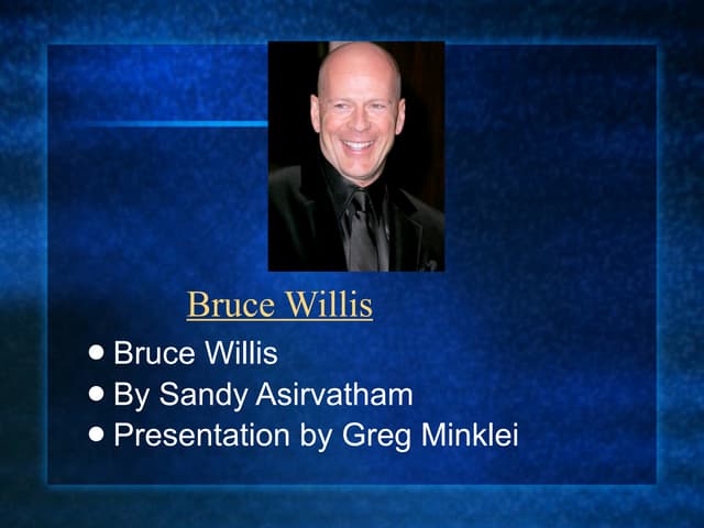 Bruce Willis by Greg