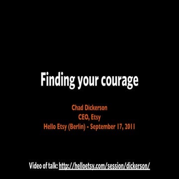Finding your courage