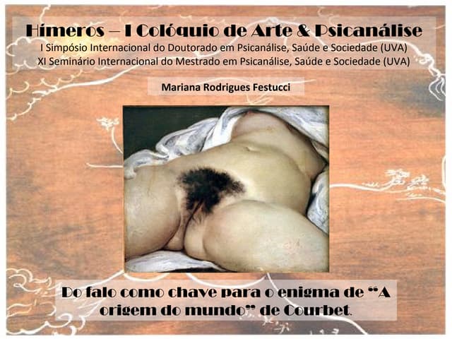 Do falo como chave do enigma em "A origem do mundo" de Courbet