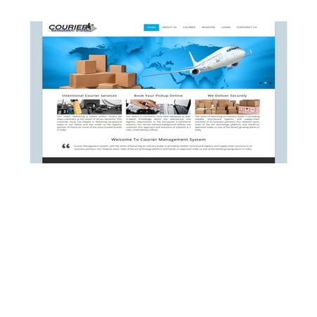 Courier management-system-screens