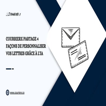 Courrierx Partage 4 Façons De Personnaliser Vos Lettres Grâce À L'IA