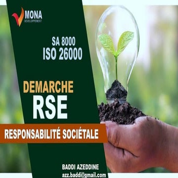 Cours. RSE ISO 26000 MONA DEVELOPPEMENT | PDF