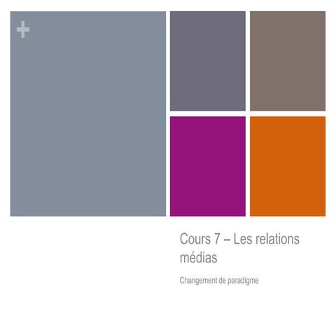 Les relations avec les médias : de quels médias parle-t-on?