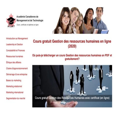 Cours gestion ressources humaines gratuit | PDF