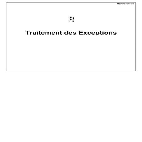 Cours08 exceptions | PDF