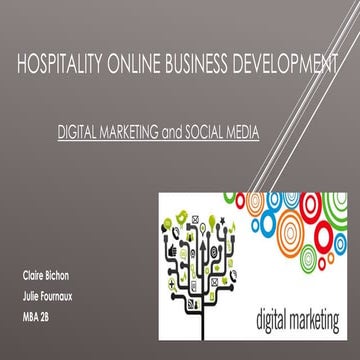 Hospitality Online Business - Session 1
