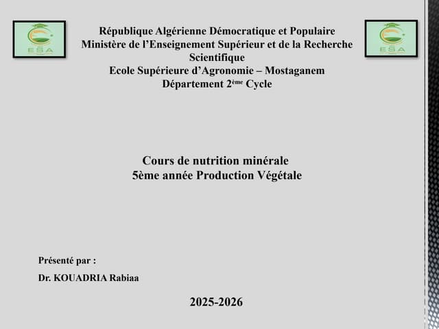 Cours nutrition minérale éléments minéraux.pptx