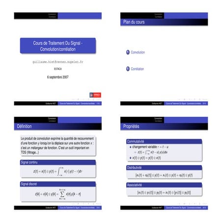 Comprehensive Signal Processing: Convolution and Correlation Techniques ...
