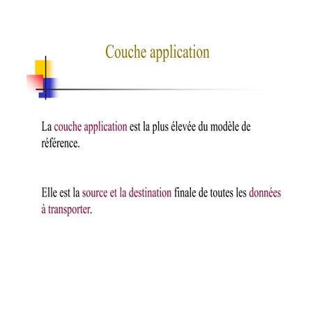 Cours couche application | PDF