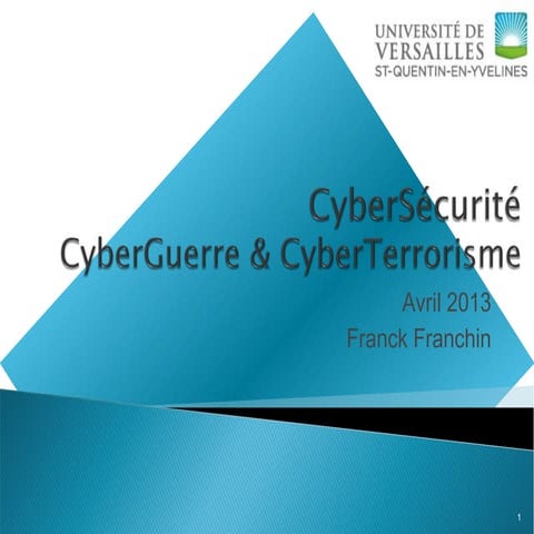 Cours CyberSécurité - CyberGuerre & CyberTerrorisme