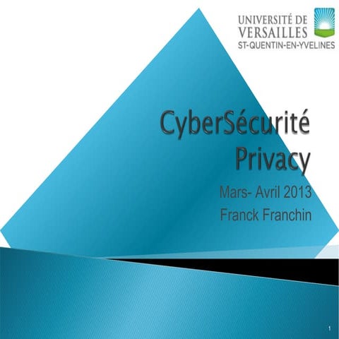 Cours CyberSécurité - Privacy