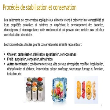 Cours de technologies de la Transformation Agroalimentaire ( Partie 2 ...