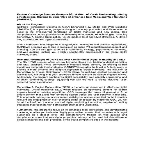 Govt Approved advanced Digital Marketing Training in Kerala