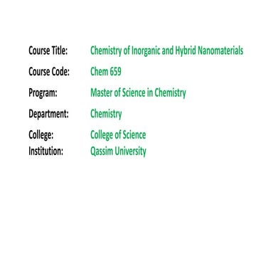 Introduction to Properties of nanomaterials | PPTX