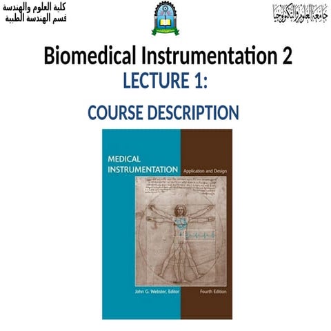 Introduction to biomedical instrumentation | PPTX