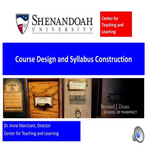 Course design and syllabus construction