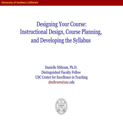 Course design 