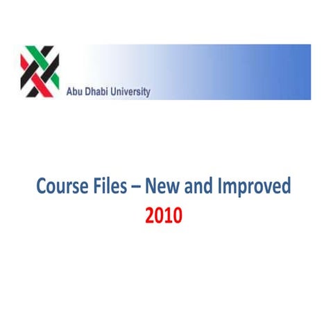 Course files