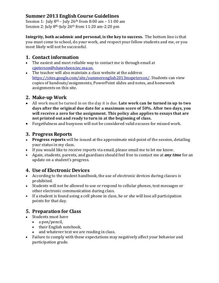 Examples of guidelines picture