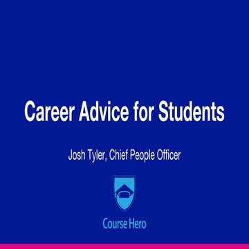 Course Hero Career Advice for Students