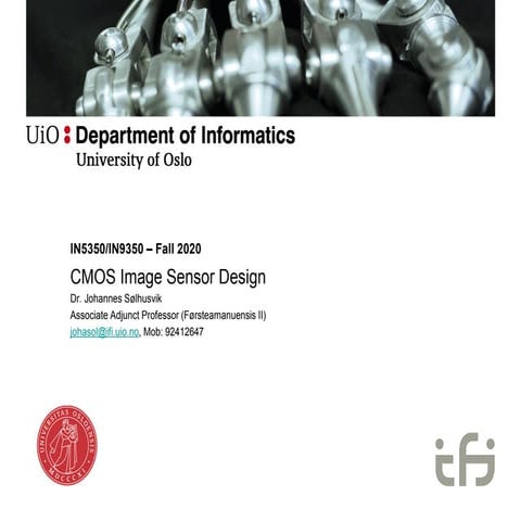 CMOS Image Sensor Design_Course information slides.pdf