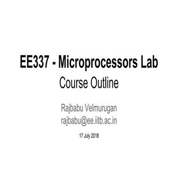 EE337 Course introduction 2018